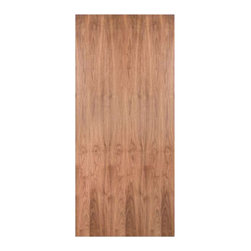 WALPS20 - WALNUT PLAIN SLICED FLUSH FIRE RATED DOOR (1-3/4") - Windows And Doors