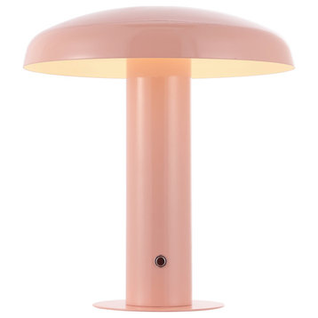 JONATHAN Y Lighting JYL7114 Suillius 11" Tall LED Buffet Table - Pink