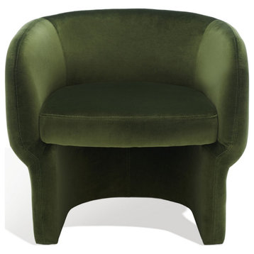 Safavieh Couture Kellyanne Boucle Modern Accent Chair, Forest Green