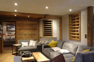 Réalisation d'un salon chalet.