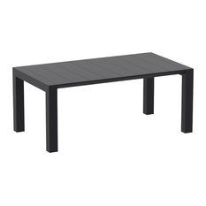 Compamia Vegas 70"-86" Extendable Dining Table, Black