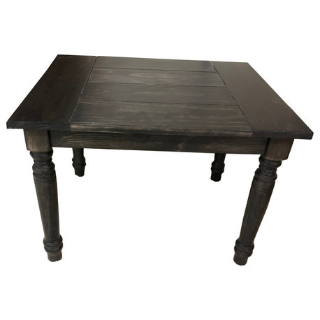 Black English Farmhouse Table, 42"