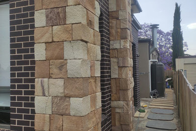 Colonial Ranch Australian Sandstone Wall Cladding Project