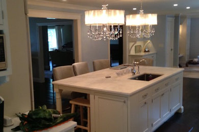 Elegant kitchen photo in Boston