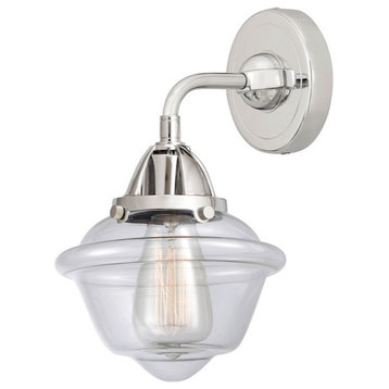 Innovations Small Oxford 1 Light 7.5" Sconce, PC/Clear