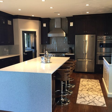 Sleek, Modern Glam Kitchen