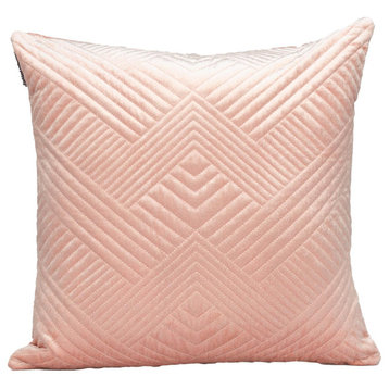 Parkland Collection Gaia Transitional Pink Throw Pillow PILL21390P