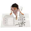 Ella Monaco 32"x52" Acrylic Walk-In-Bathtub, Outswing Door, 5 Piece Faucet