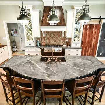 Knotty Alder & White Kitchen