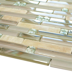 Pinky Wheat Luxury Diamond Glass Mosaic Tile Collection - Home Accessories & Decor