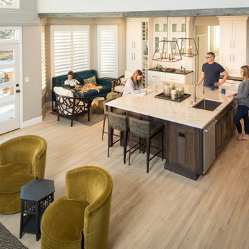 Red oak lightened...and made transitional