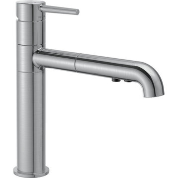 Delta Trinsic Single Handle Pull-Out Kitchen Faucet, Arctic Stainless