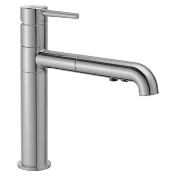 Delta Trinsic Single Handle Pull-Out Kitchen Faucet, Arctic Stainless