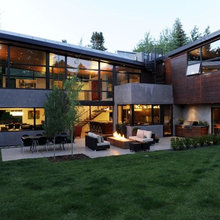 outdoor fireplace