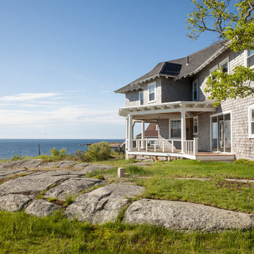Coastal Shingle Home with Oceanfront Deck – North Shore MA