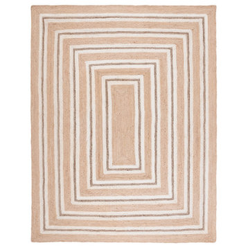 Safavieh Vintage Leather Collection NF890A Rug, Natural/Ivory, 6' X 9'