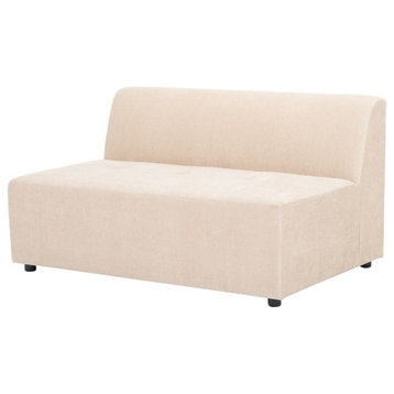 Nuevo Furniture Parla Modular 2 Armless Chair in Almond