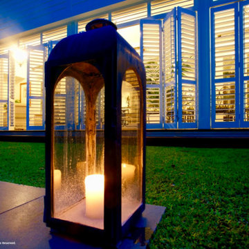"Outdoor Patio Living" Plantation Shutter applications