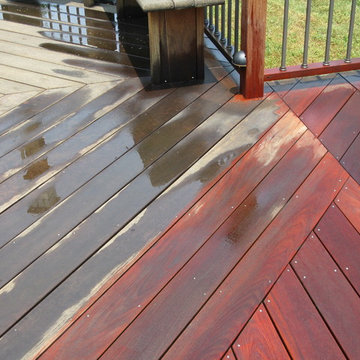 Private residence  Cleaning & protecting Ipe Hardwood