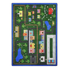 Kid Essentials, Active Play And Juvenile Tiny Town Rug, 5'4"X7'8"