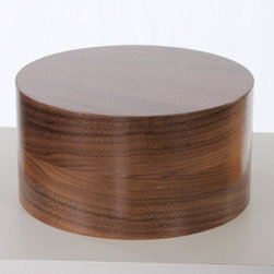 Walnut Veneer Cylinder Pedestals - Furniture