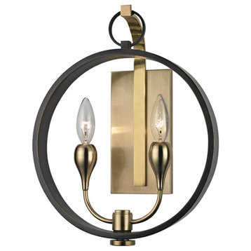 Hudson Valley Dresden 2-LT Wall Sconce 6702-AOB - Aged Old Bronze
