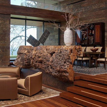 Log Room Divider