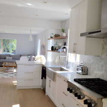 An affordable, modern and open IKEA kitchen design in Los Angeles