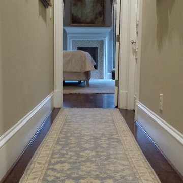 Dreamy entrance to master bedroom suite presented by Oushak Oriental Rug...