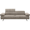 Adrian Sofa - Silverfox, Black, Leather