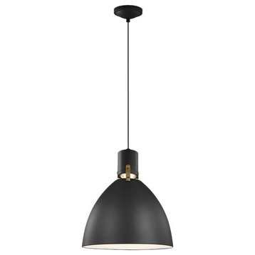 Murray Feiss P1442MB-L1 Brynne Small LED Pendant, Matte Black