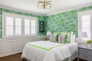 Example of a beach style kids' room design in Raleigh