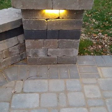 Belgard Paver Patio with grill surround and fire pit