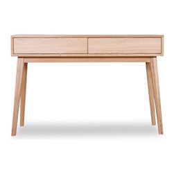 Copenhagen Solid European Oak Hall Entrance Console Table by Bent Design Studio - Buffets And Sideboards