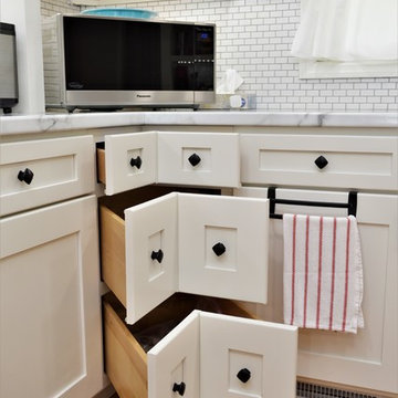 Monticello, IN. Haas Signature Collection. Unique, Multi-Surface Kitchen