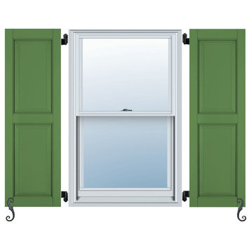 Atlantic Architectural Two Equal Panels, Raised Panel Shutters (Per Pair)