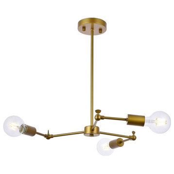 Florence 3-Light Brass Pendant