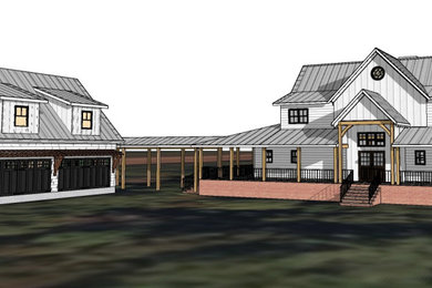 Modern Farmhouse with Carriage House Garage