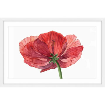 "Hibiscus Flower" Framed Painting Print, 36"x24"