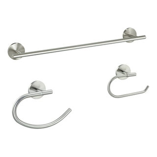 Kingston Brass BAK297348SN 3-Piece Bathroom Accessories Set, Brushed Nickel