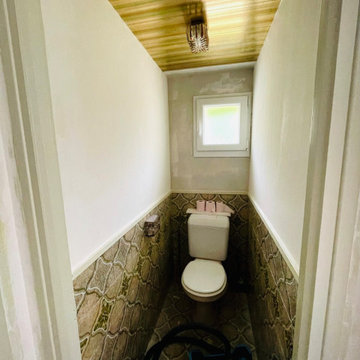 Les toilettes en cours de rénovation