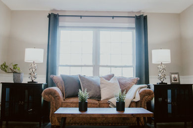 Example of a trendy living room design in Other