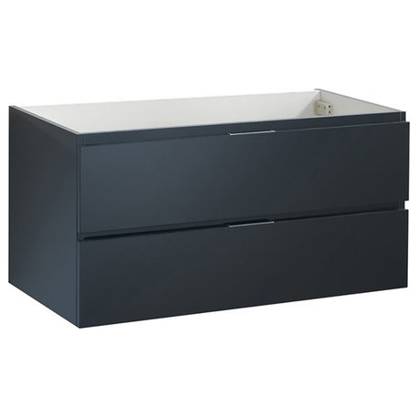 Fresca Valencia 40" Modern Wood Bathroom Cabinet in Dark Slate Gray