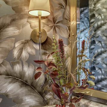 Bold Botanical Powder Room