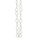 Allstate - 5' x 1.75" Glittered Round Ring Chain Artificial Christmas Garland - Unlit - Would you like to try something unique this Christmas? Grab this excellent circle chain with glitter accents to make your day shine bright. Brighten up your interiors and add a festive charm to your doors and railings with this piece!    Product Features: