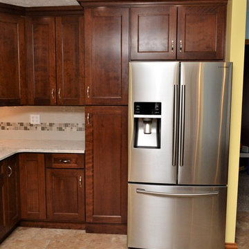 South Bend, IN. Haas Signature Collection. Open Concept Cherry Kitchen