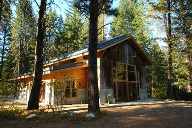 Inspiration for a cottage gable roof remodel in Seattle