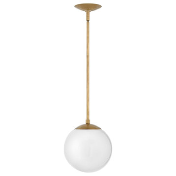 Hinkley Warby Small Pendant 3747HB-WH, Heritage Brass
