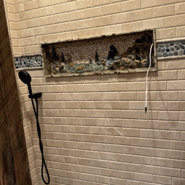 Blair Lake House Bathroom Niche--Commissioned work