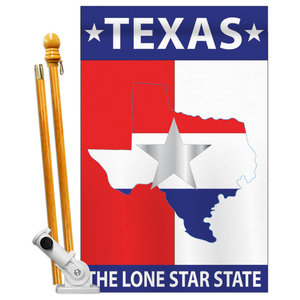 Texas Lone Star State Americana States House Flag Set